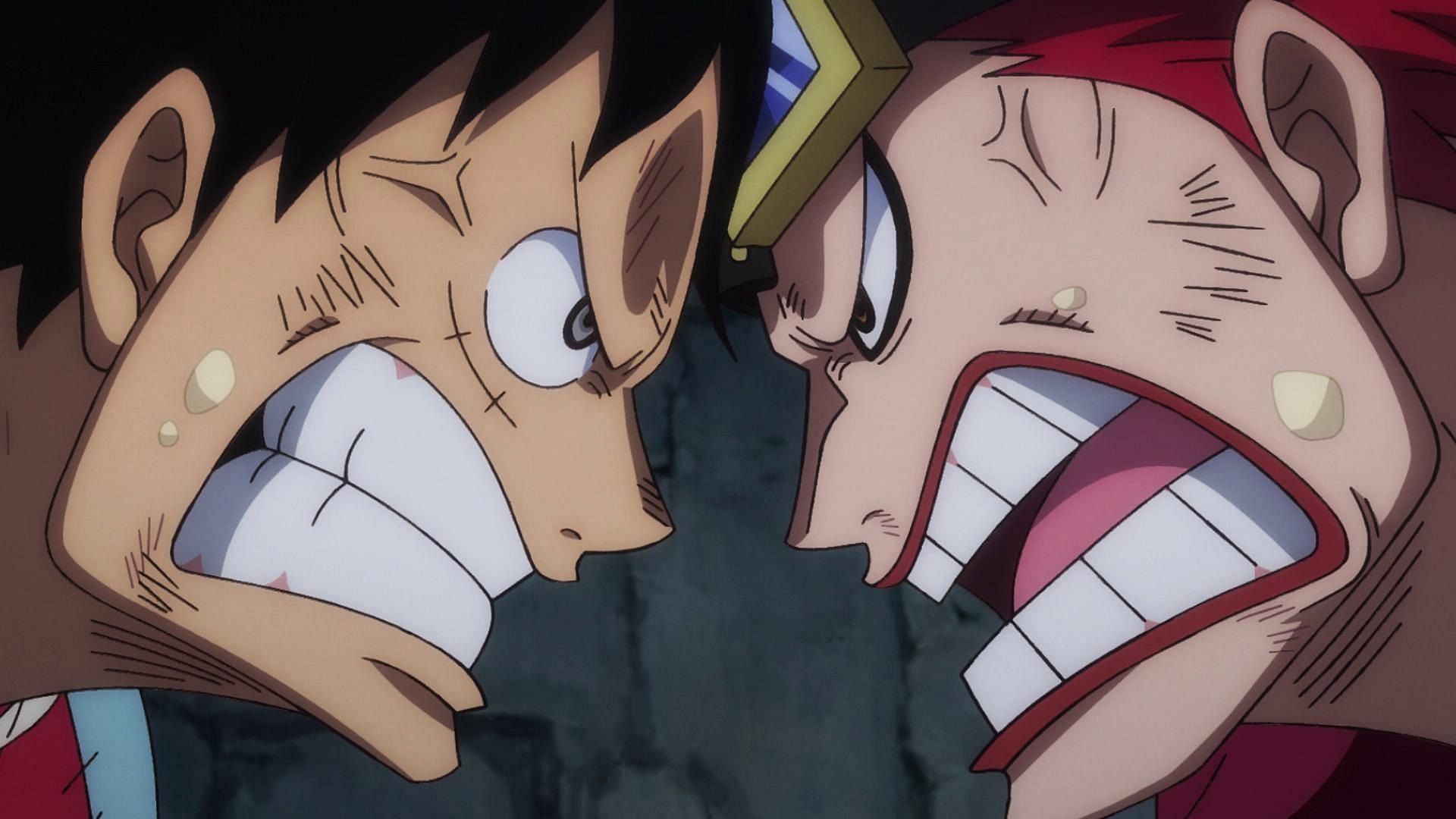Kid thinks he can actually challenge Luffy, despite the latter being on a whole different level (Image via Toei Animation, One Piece)